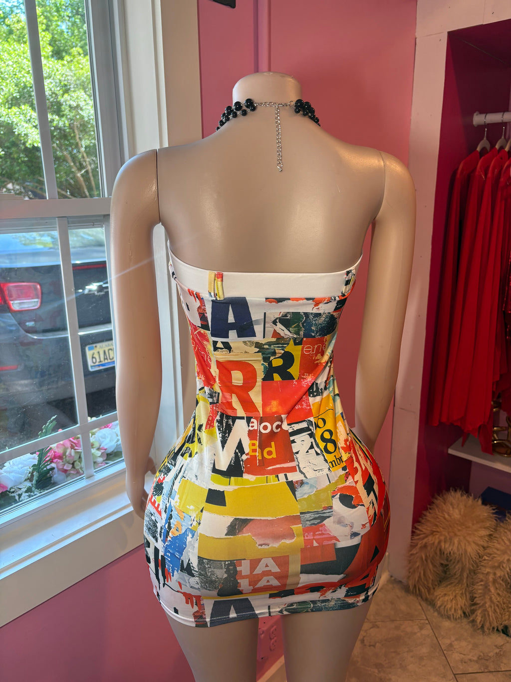 Graphic Mini Dress