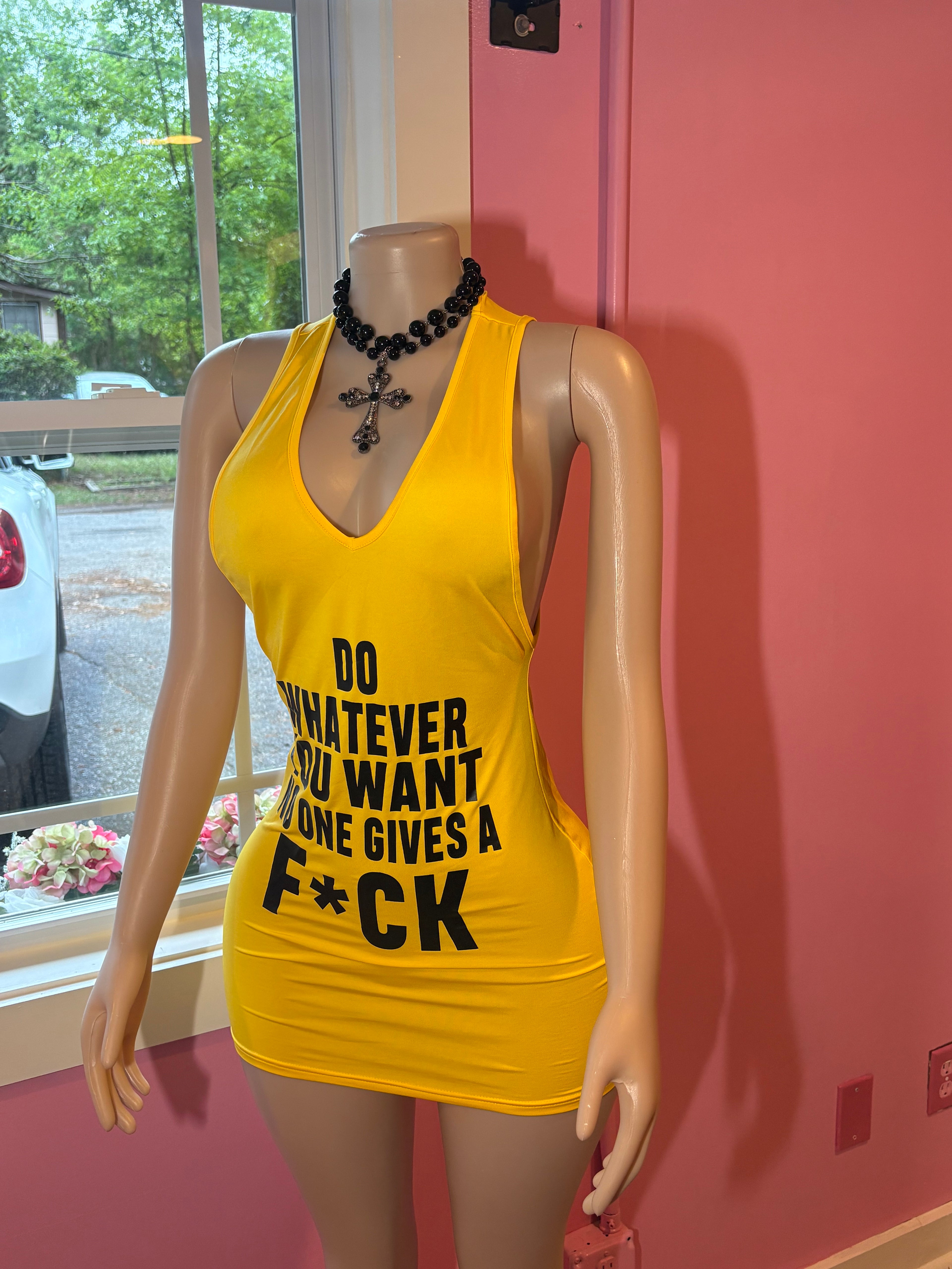 DO WHATEVER YOU WANT MINI DRESS