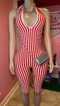 Cherry Swirl Capri Jumpsuit