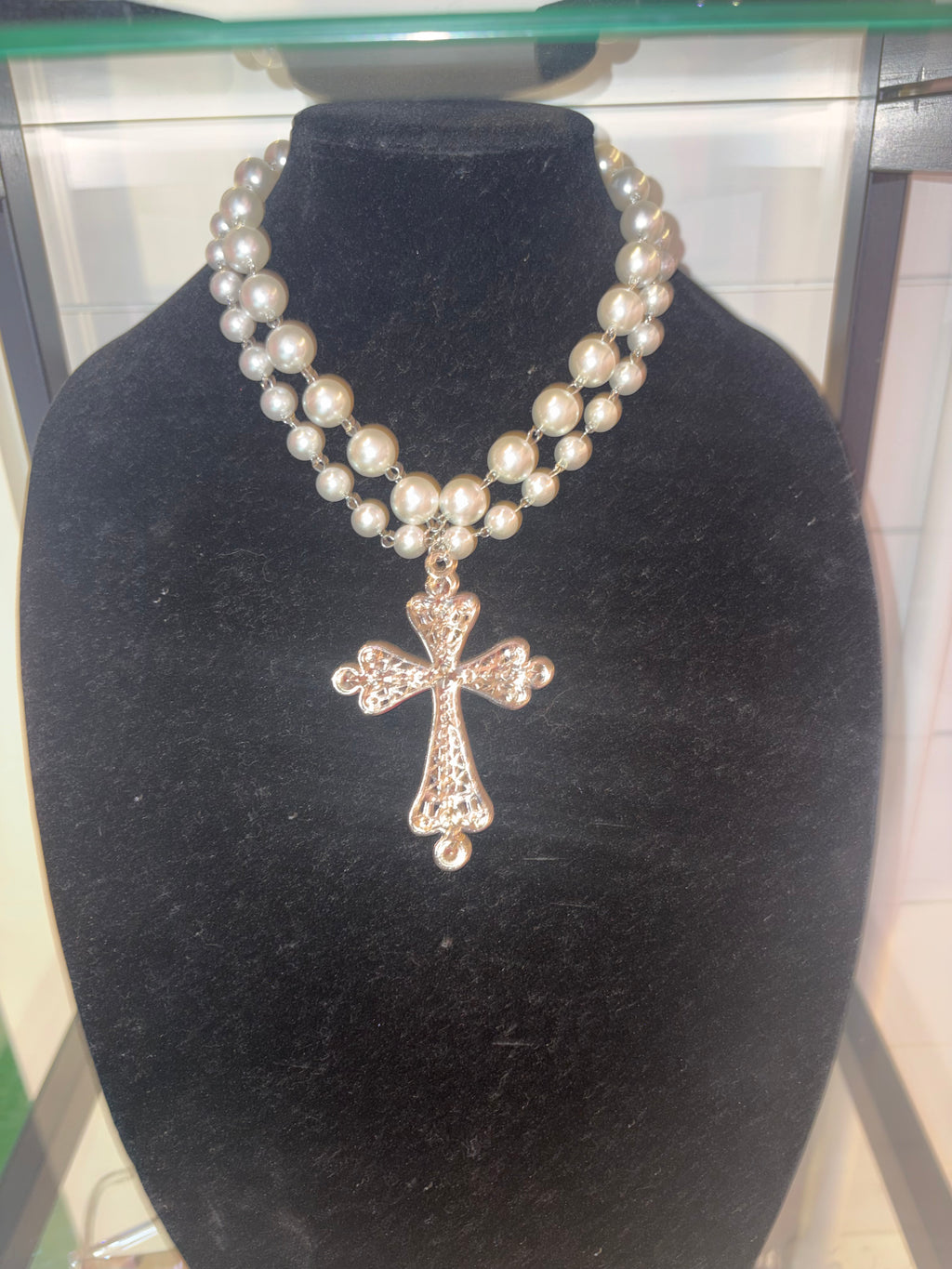 Cross Me Out Necklace ⚫️