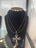 Cross Me Out Necklace ⚫️
