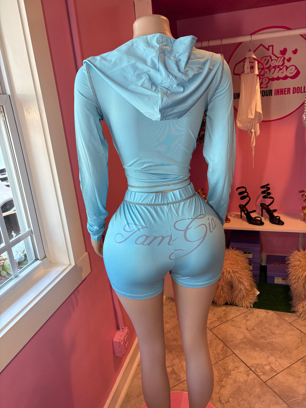 Gia Long Sleeve Shorts Set ❤️💙