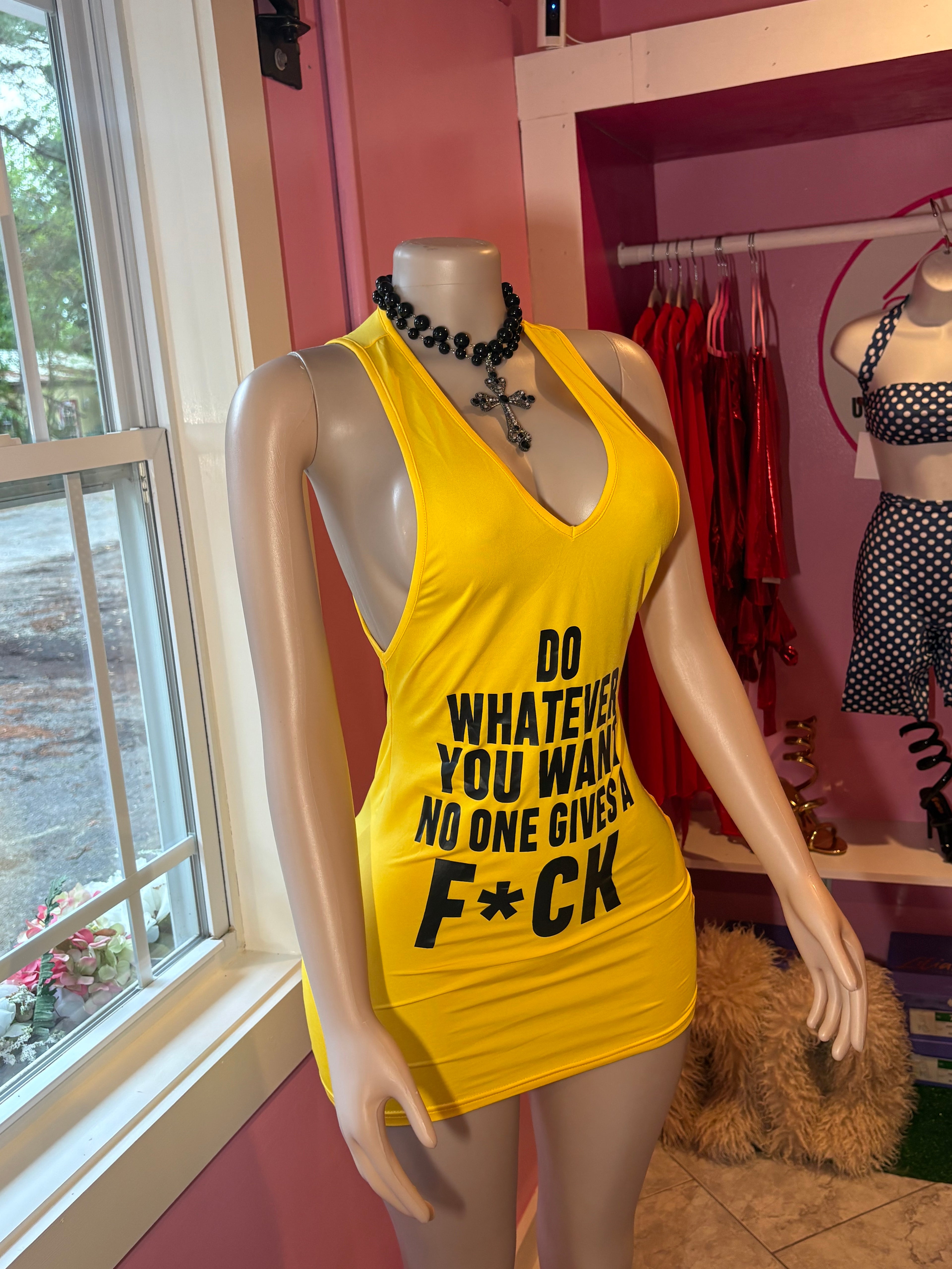 DO WHATEVER YOU WANT MINI DRESS