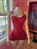 Ruby Red Micro Mini Dress ❤️