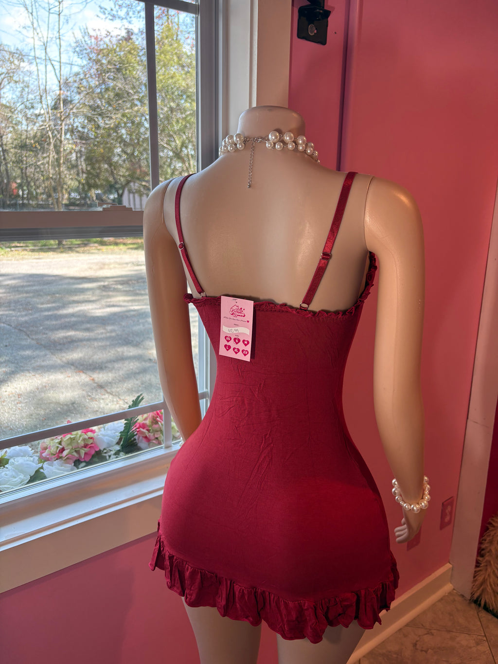 Ruby Red Micro Mini Dress ❤️