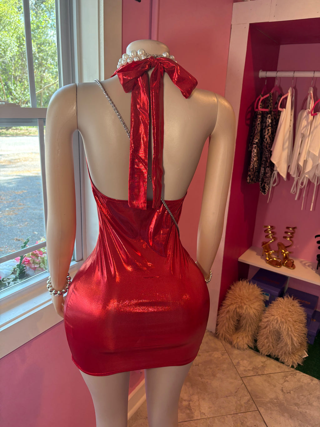 Shimmer Red Dress